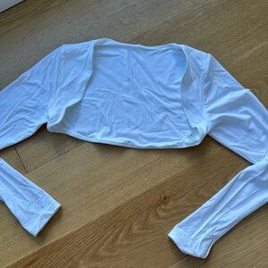 BuffBunny Airknit Bolero Shrug - white - small